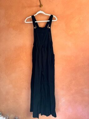 Natural Life Cotton Wide Leg Overalls XS Boho Jumpsuit Relaxed Fit